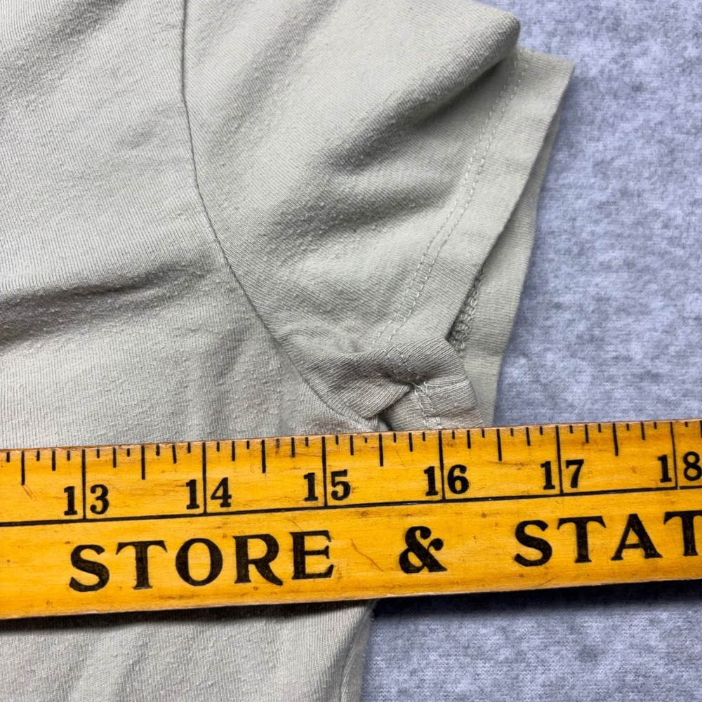 Hollister Womens Sage Green Tie Front Cinched V-Neck Short Sleeve Crop Top Small - Picture 4 of 5
